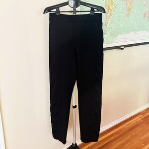 SPANX Ponte Black Pull-On Faux Zipper Straight Leg Pant - Size XL